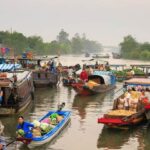 mercados flotantes en vietnam